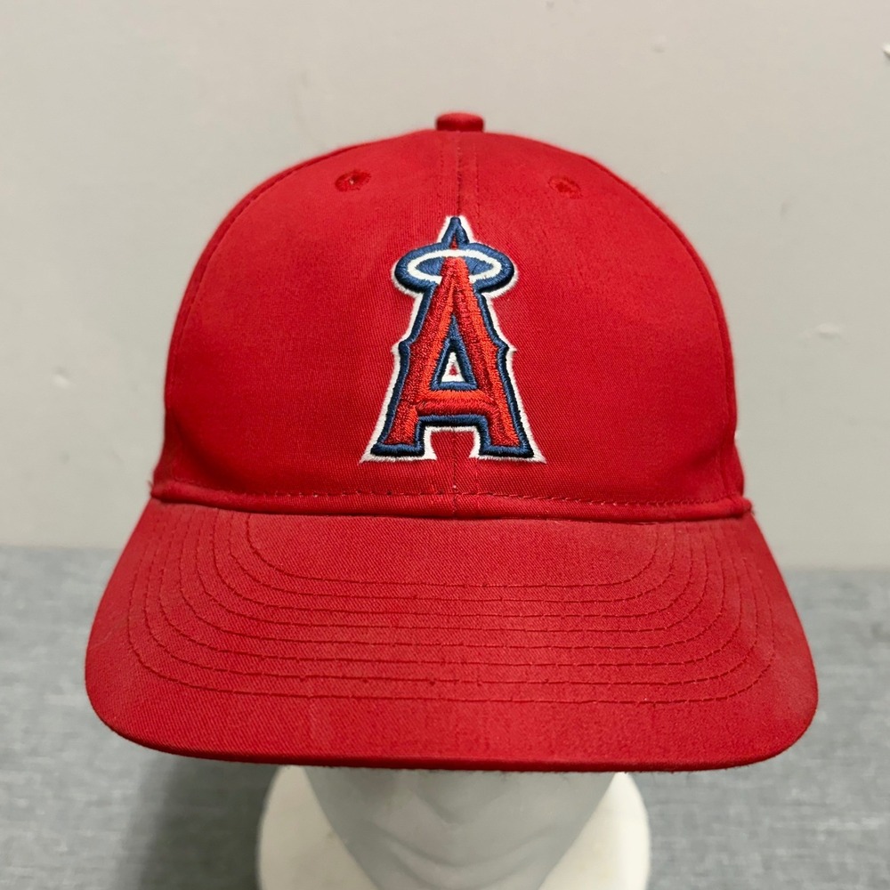 OC Sports Los Angeles Angels Hat Youth Red Y2K MLB Baseball Cap Adjustable